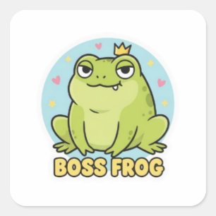 Smug Frog Sticker Cute Confident Frog Meme Kawaii 