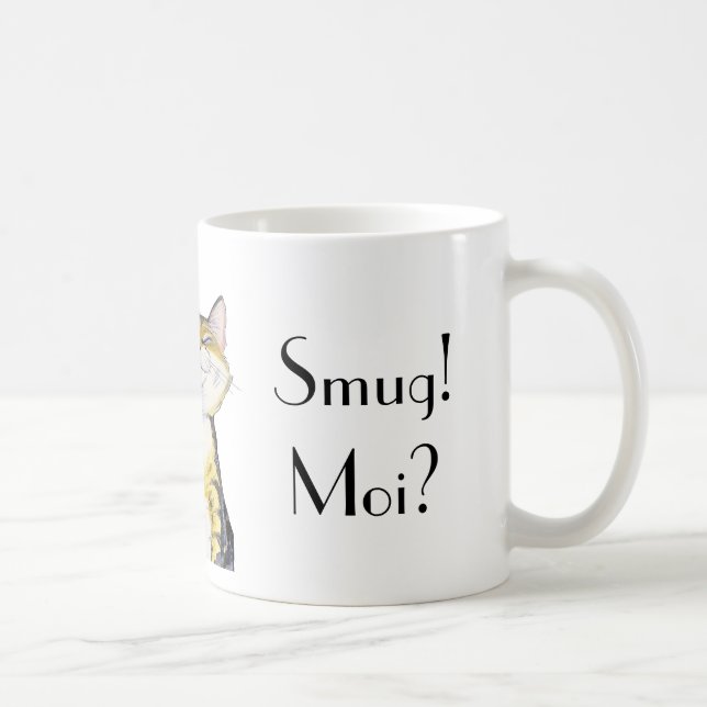 'Smug! Moi?' mug design (Right)