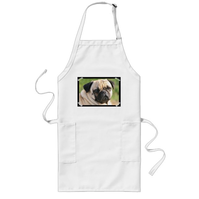 Smug Pug Long Apron (Front)