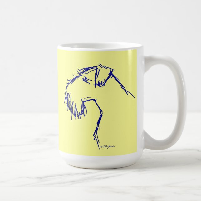 Smug Terrier Mug - Yellow (Right)
