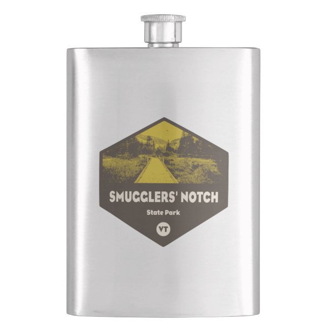 Smugglers' Notch State Park Vermont Hip Flask (Front)