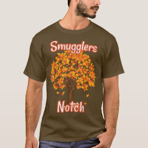 Smugglers Notch Vermont Autumn Fall Vacation Folia T-Shirt