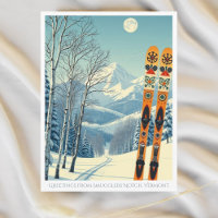 Smugglers Notch Vermont ski vacation Postcard