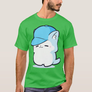Smurf Cat Blue Cat in a Blue Cap T-Shirt
