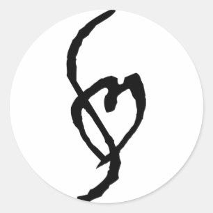 Smut Mark Round Sticker