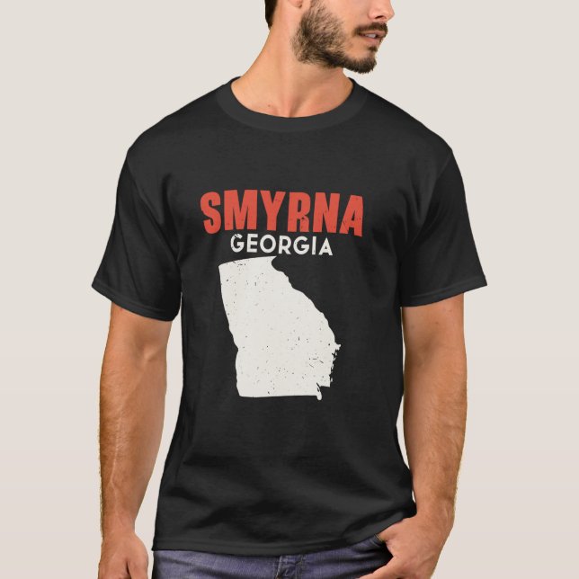 Smyrna Georgia USA State America Travel Georgian A T-Shirt (Front)