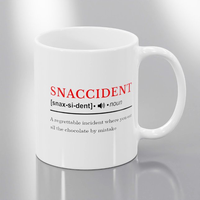 Snaccident - Customisable Dictionary Definition Coffee Mug (Creator Uploaded)