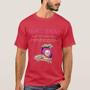 Snaccident FUNNY Foodie Pizza Fries Chips mens T-Shirt