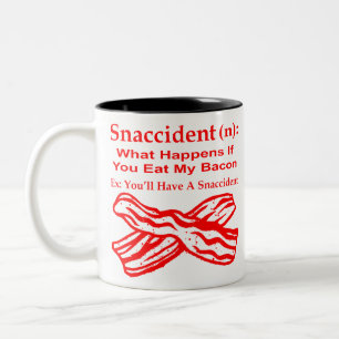 Snaccident (N) What Happens If You Eat My Bacon # Two-Tone Coffee Mug