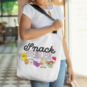 Snack Dealer Mum Life Funny Tote Bag