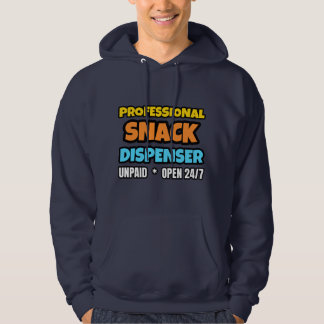 Snack Dispenser Funny Parent Navy Hoodie