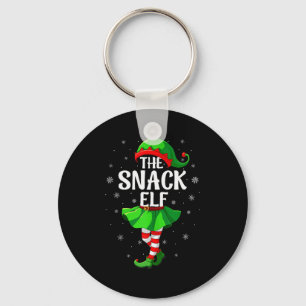 Snack Elf Christmas Girls Women Elf Squad Xmas Fam Key Ring