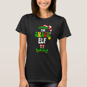 Snack Elf Pajama Matching Group Christmas Holiday  T-Shirt