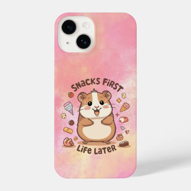 Snack First, Life Later – Funny Snack Lover  iPhone Case (Back)