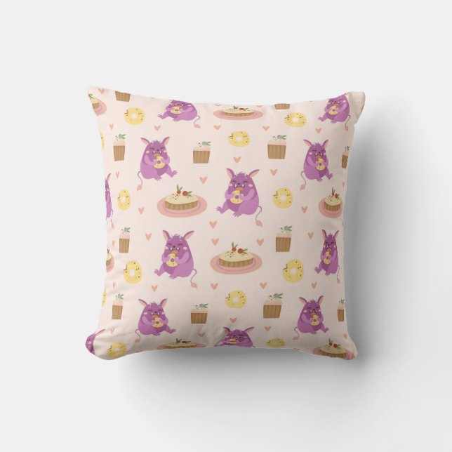 Snack Monsters  Cushion (Front)