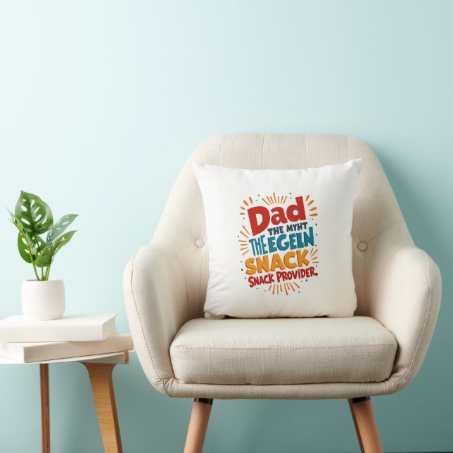 Snack Provider Dad Pillow – Funny Couch Decor Gift (Chair)