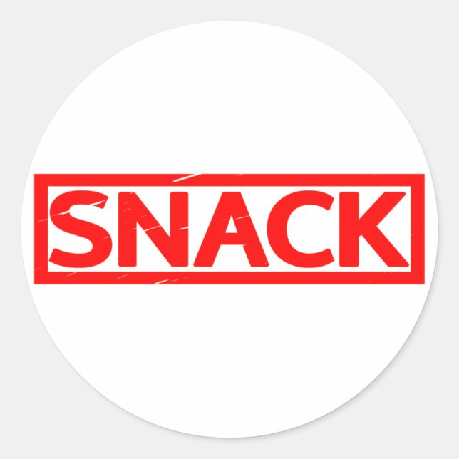 Snack Stamp Classic Round Sticker (Front)