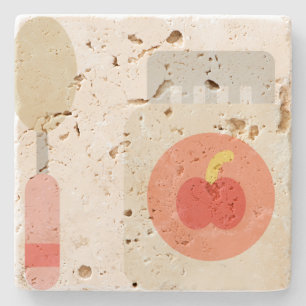 snack stone coaster