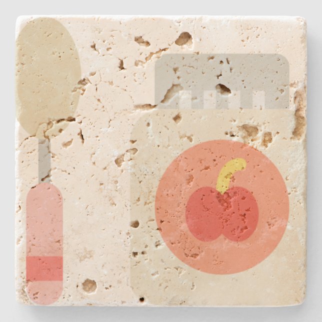 snack stone coaster (Front)