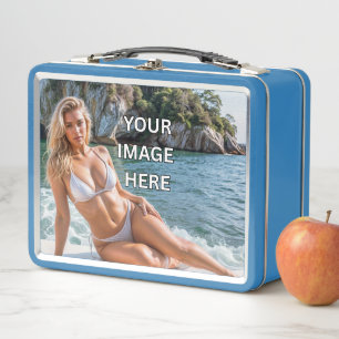SNACK TIME! 🍱 Add Text or Image Metal Lunchbox