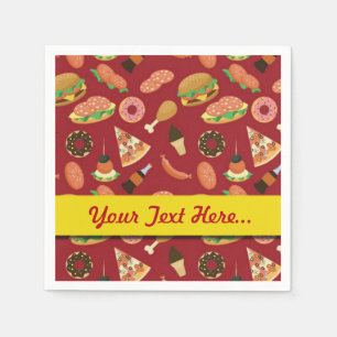 Snack Time Red Picnic Napkins