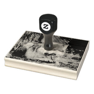 Snack timer rubber stamp