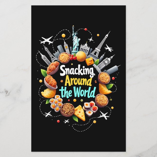 Snacking Around The World Fast Food Travel Travele (Front)