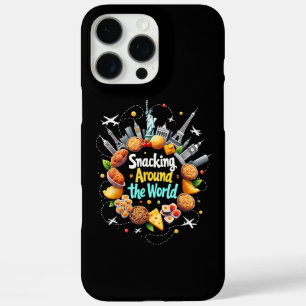 Snacking Around The World Fast Food Travel Travele iPhone 16 Pro Max Case