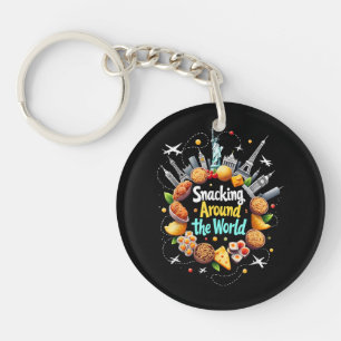 Snacking Around The World Fast Food Travel Travele Key Ring