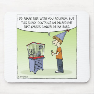 Snacking Kid Cartoon Mouse Mat