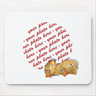 Snacking Potatoes - Father & Son Photo Frame Mouse Mat