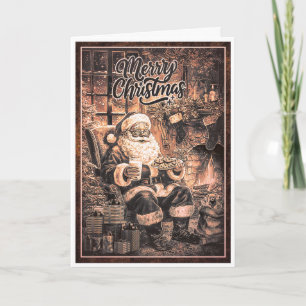 Snacking Santa Card
