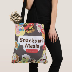 Snacks Are Meals Tote Bag – Funny Everyday Shopper