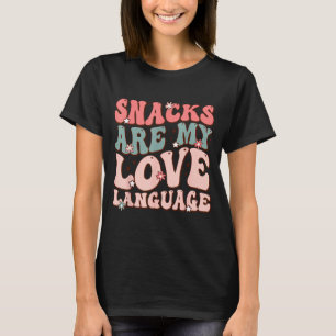 Snacks Are My Love Language Valentine Day Kids Boy T-Shirt