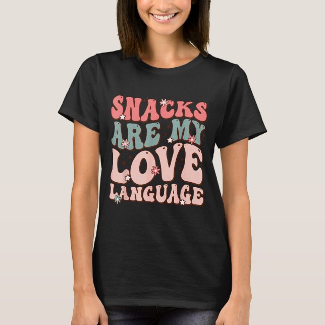 Snacks Are My Love Language Valentine Day Kids Boy T-Shirt (Front)