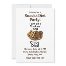 Snacks I am On Cookies And Chips Diet Funny Party