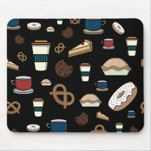 Snacks Pattern Mouse Mat