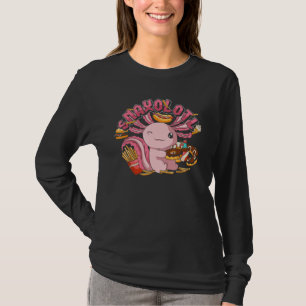 Snacks Salamander Mexican Amphibian Snaxolotl Axol T-Shirt