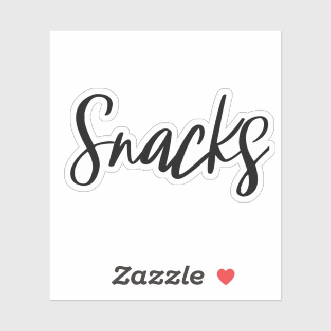 Snacks Storage Sticker (Sheet)