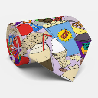 Snacktime purple tie