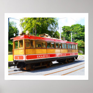 Snaefell mountain train poster
