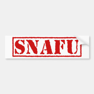 SNAFU BUMPER STICKER