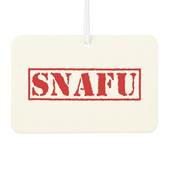 SNAFU CAR AIR FRESHENER (Front)