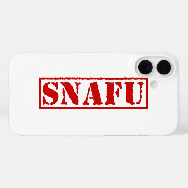 SNAFU Case-Mate iPhone CASE (Back (Horizontal))