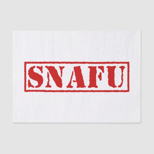 SNAFU TISSUE PAPER (Front)