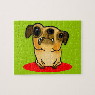 Snaggle Tooth Pug Jigsaw Puzzle