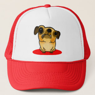 Snaggle Tooth Pug Trucker Hat
