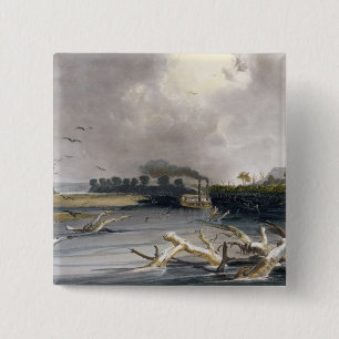 Snags (sunken trees) on the Missouri, plate 6 from 15 Cm Square Badge
