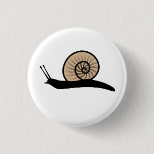 Snail 3 Cm Round Badge