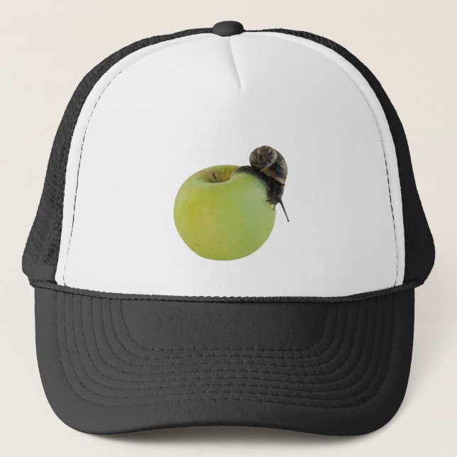Snail and apple trucker hat (Front)